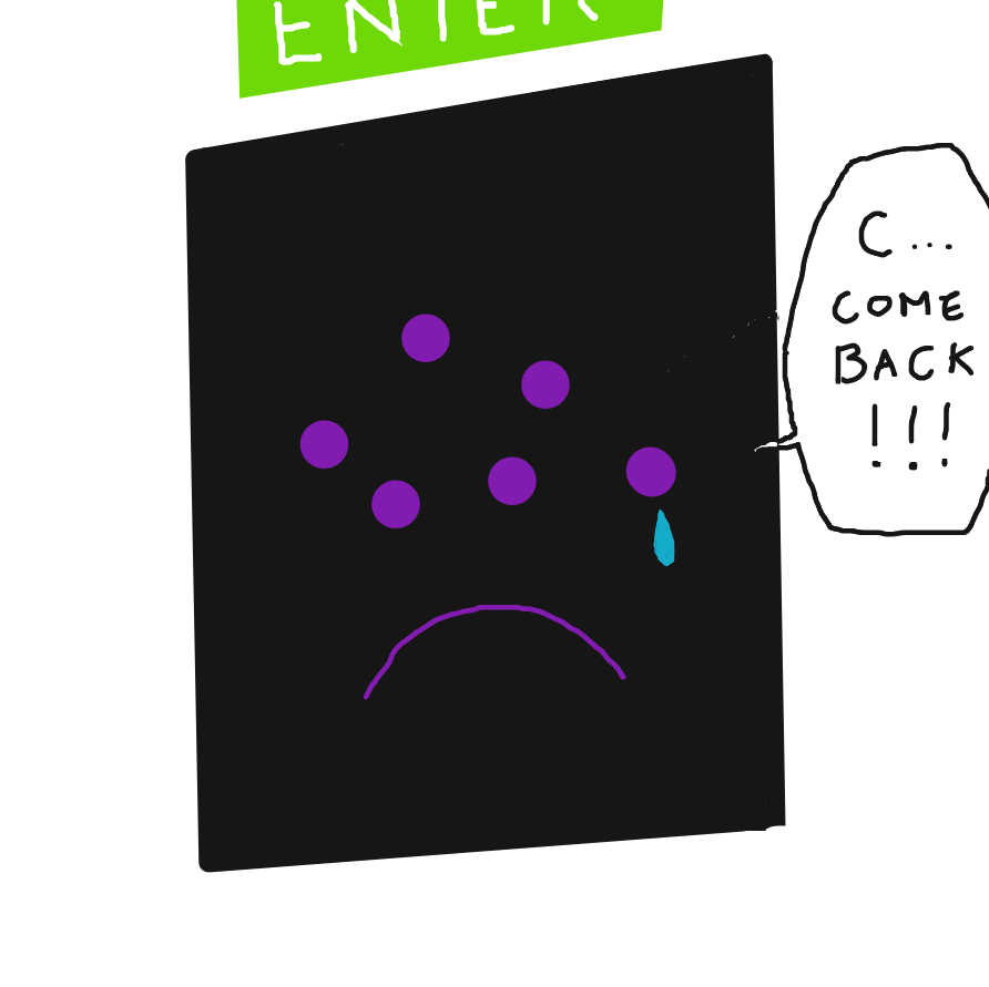 Drawing in Enter by Villosite