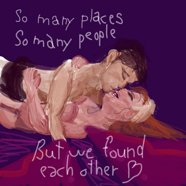 Drawing in Valentine romance by Vytron