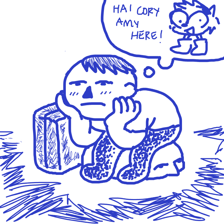 Drawing in They Call Him Sonic Because He Is Faster Than Soun by nooz