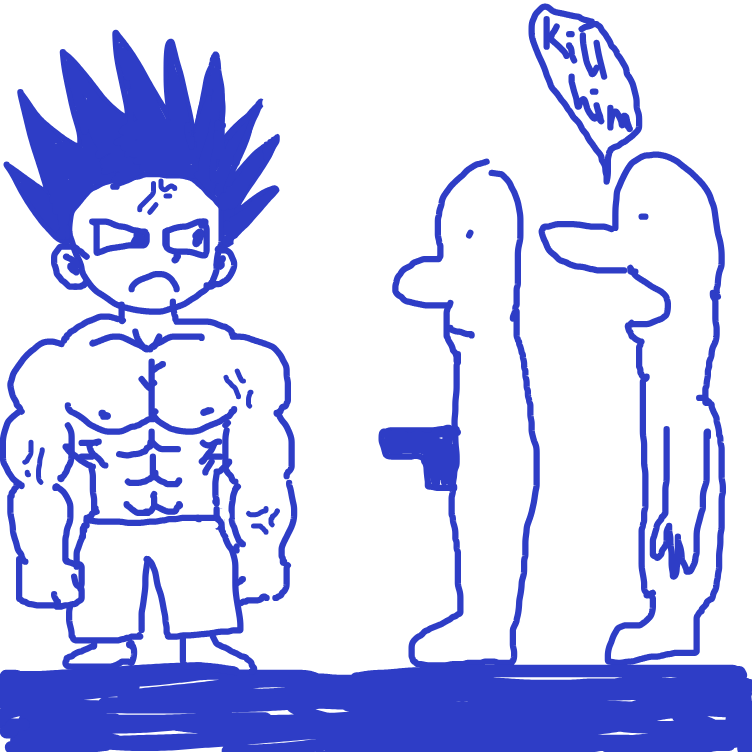 ok i swear this is the last time I draw something vaguely dbz related for a while lmao - Online Drawing Game Comic Strip Panel by nooz