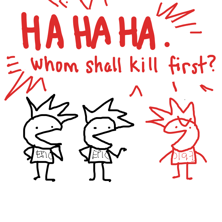 Drawing in Riq's confused adventure (rewritten) by nooz