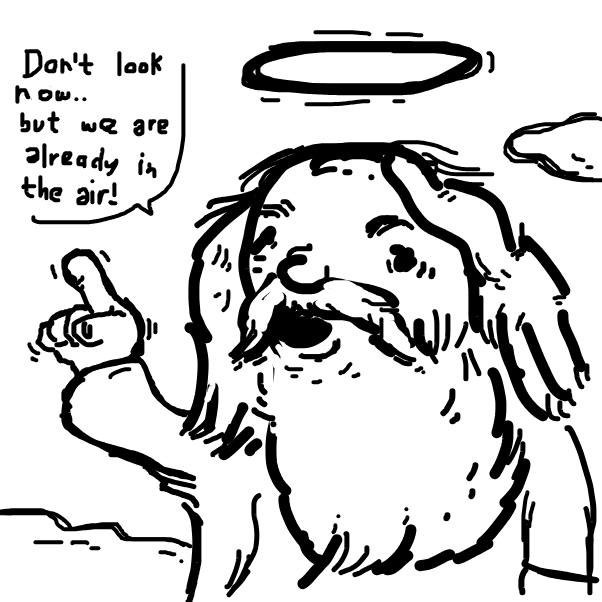 Drawing in Adventures of Burt Reynolds In Heaven by The Real Peyocay