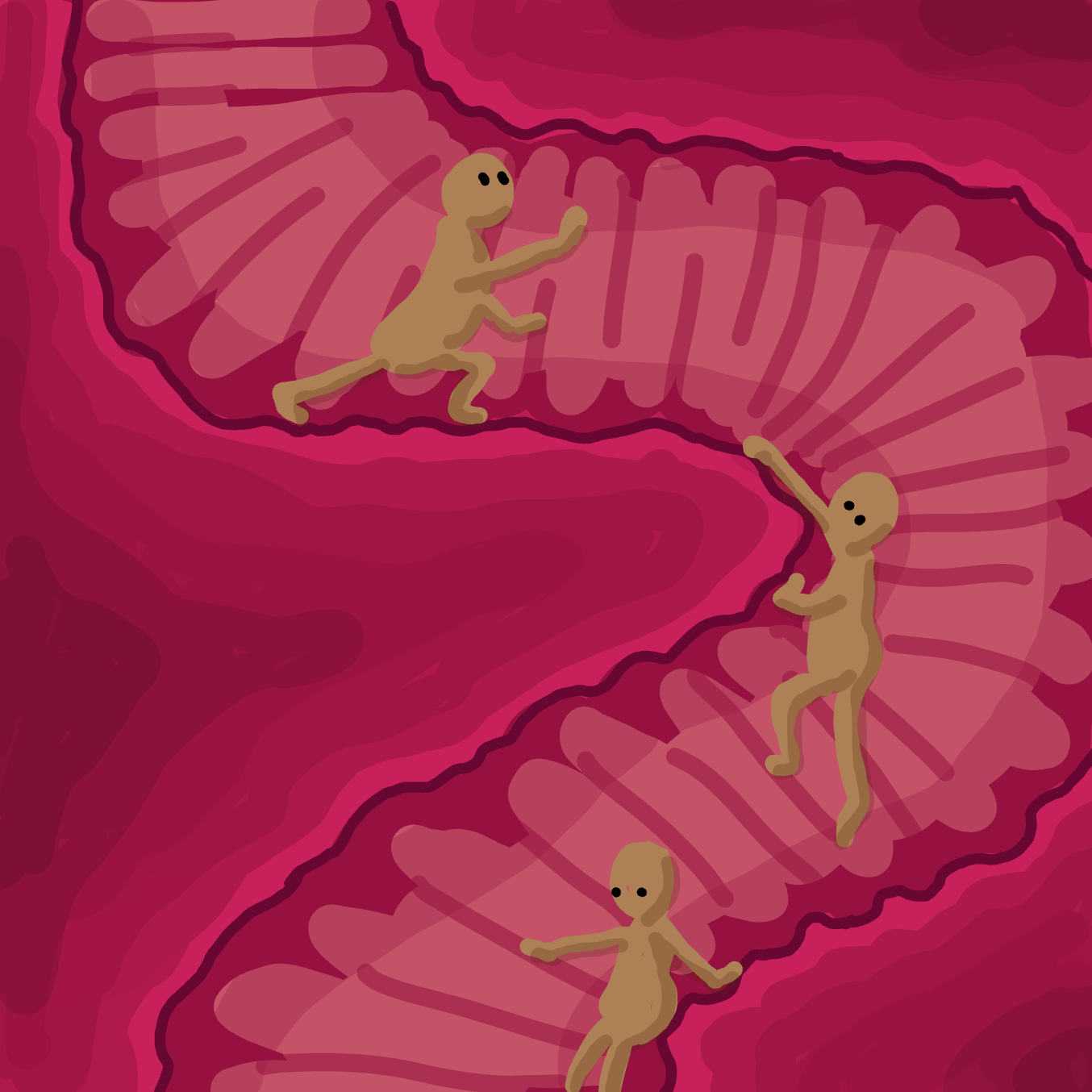 Drawing in Not Quite The Belly of the Beast by Wizard Croissant