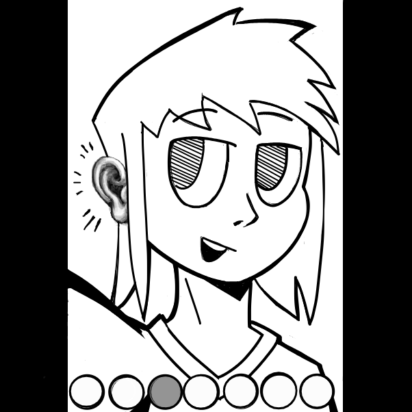 Drawing in the filter with partial realistic part by 🔲