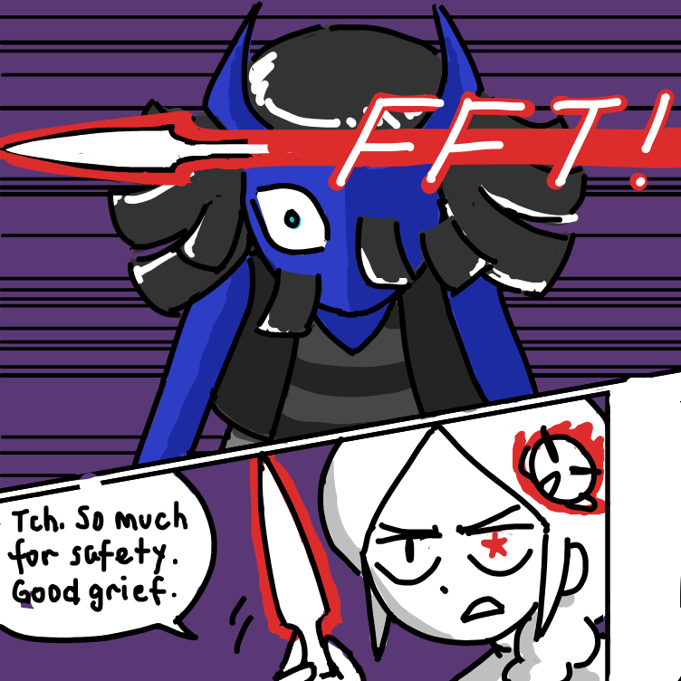 what is she coming out from!? :O idk - Online Drawing Game Comic Strip Panel by nooz