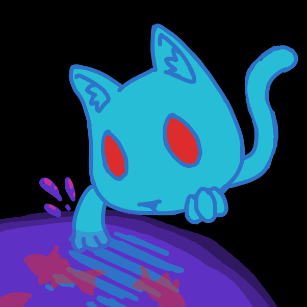 Drawing in toby wonky cat  by SeanTrunks