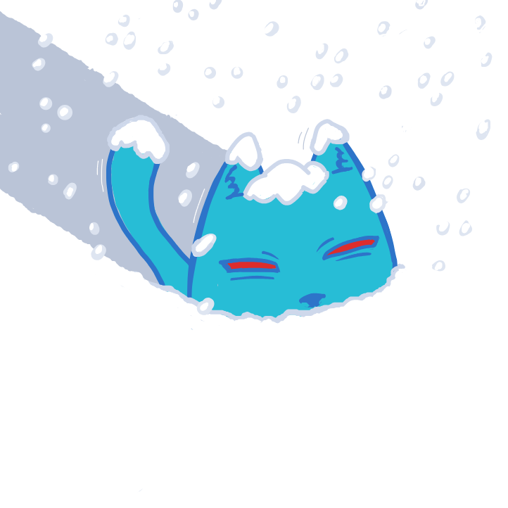 Drawing in Toby wonky cat and friends  by 🔲