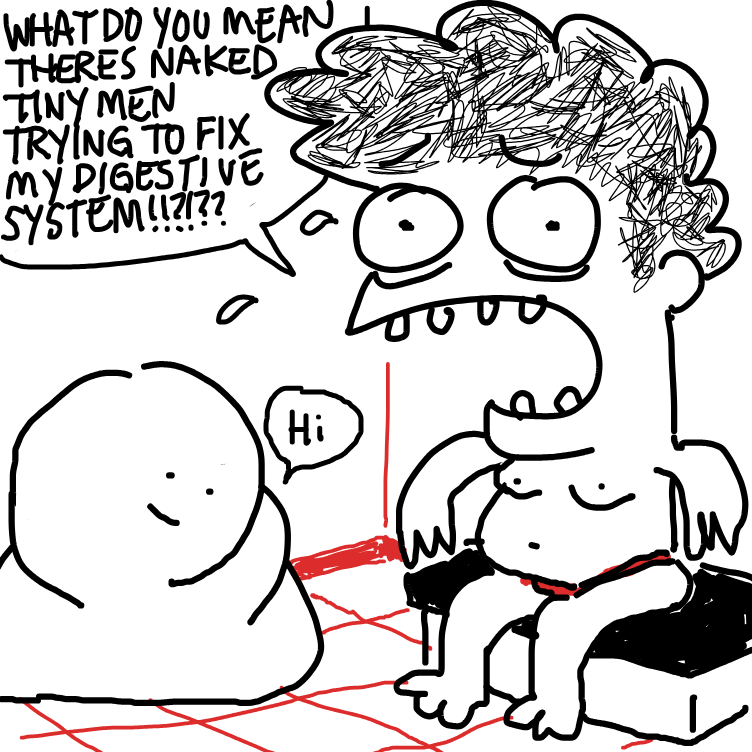 Drawing in Not Quite The Belly of the Beast by nooz