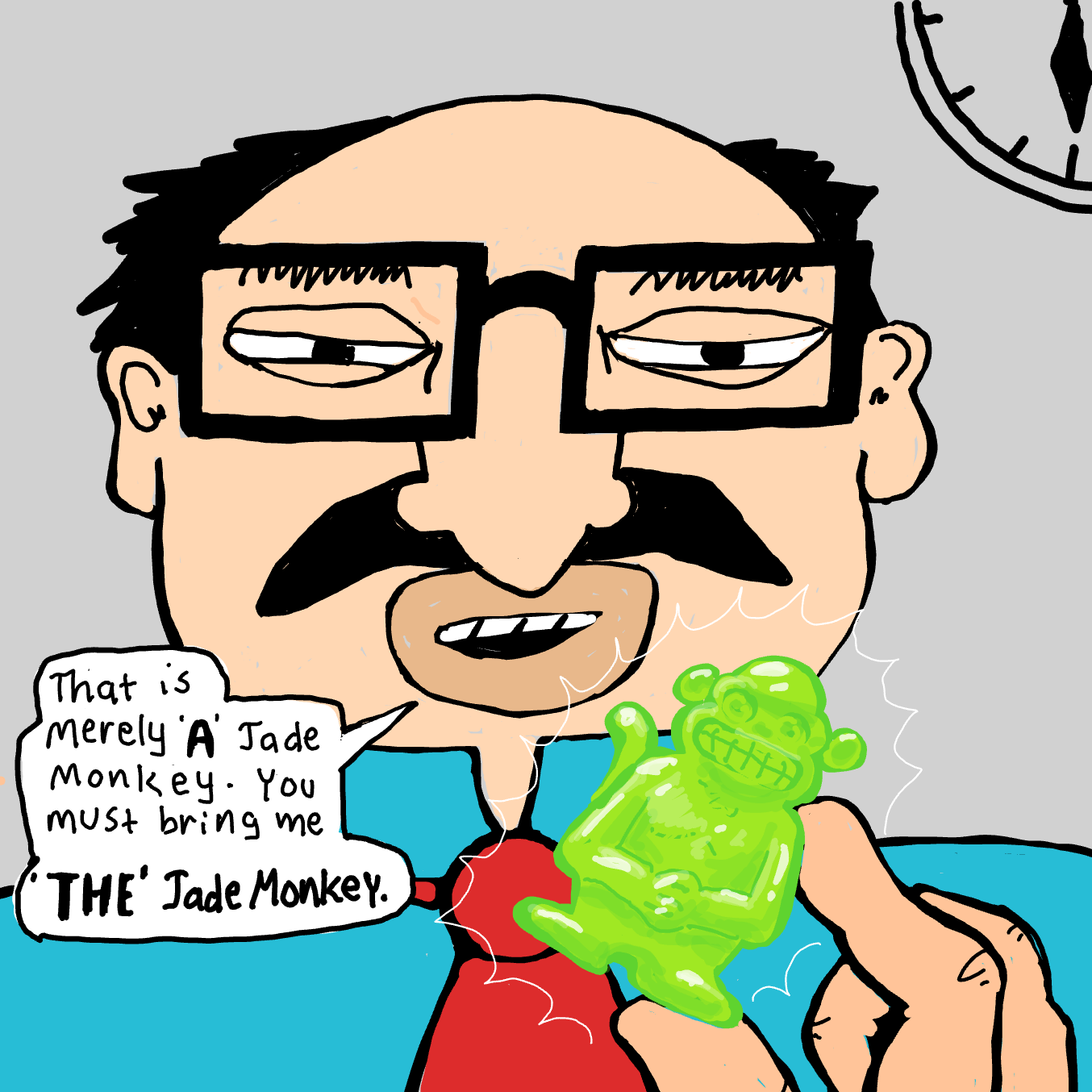 Drawing in Jade Mongkey by Wizard Croissant