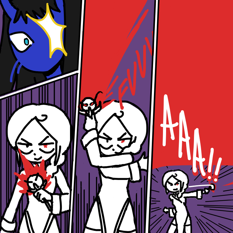 her wand is yelling :B :3 - Online Drawing Game Comic Strip Panel by nooz