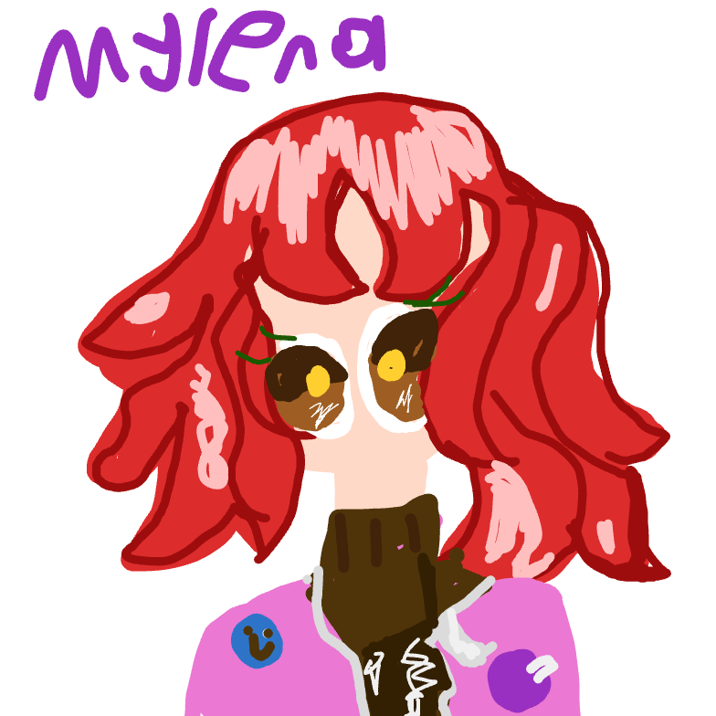 Drawing in Oc con: put your oc interacting with the previous  by Bloomingflower