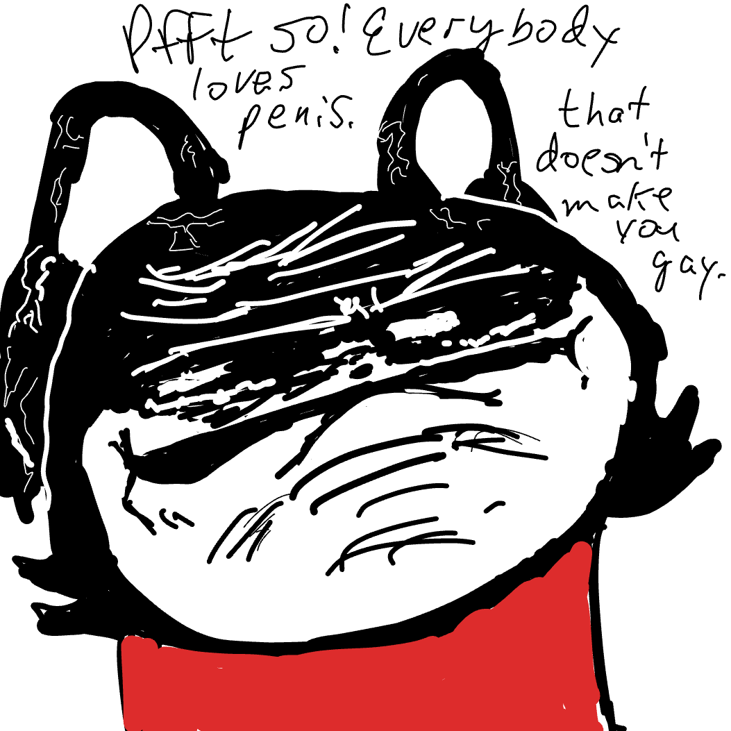Drawing in NO WAY FEILX THE CAT IS GAY  by fmel