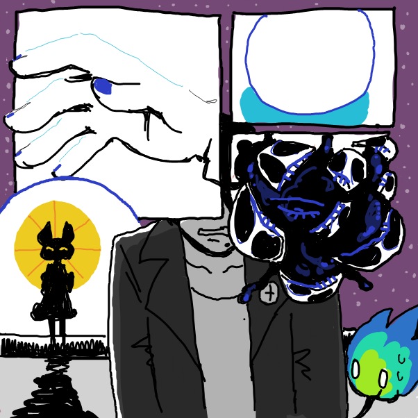 excuse my wonky lines i cant use the line tool, also the yellow part is a parasol  - Online Drawing Game Comic Strip Panel by Chumky