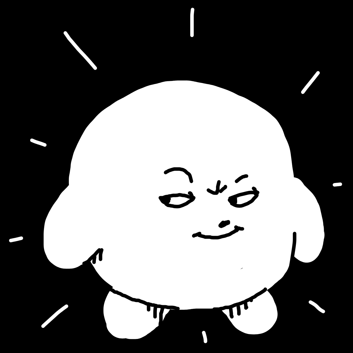 Drawing in Super saiyan Kirby adventures  by Potato Man