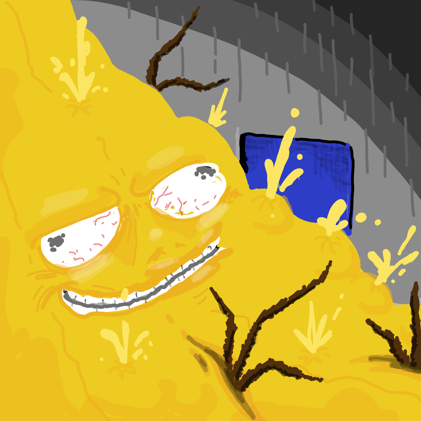 Drawing in The scariest thing ever by Wizard Croissant