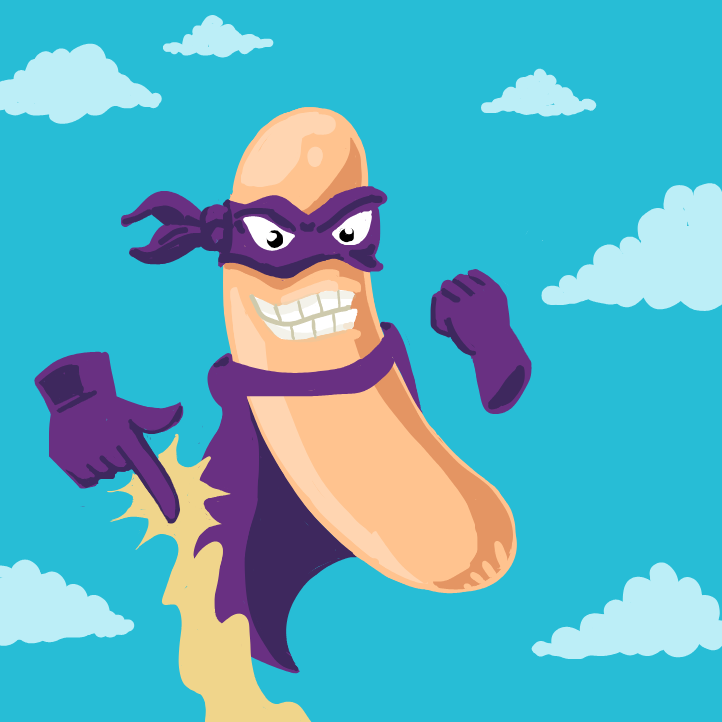 Drawing in Attack of the Weiner Man by 🔲