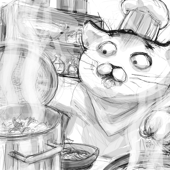 Drawing in Dinner guests by Ramora