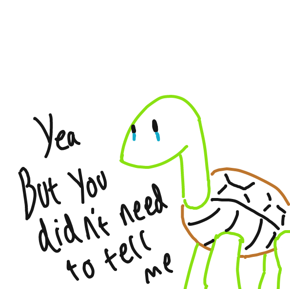 Drawing in the cute tourtise by SellyVonCarstein