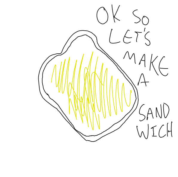 Drawing in Let's make a sandwich by SellyVonCarstein