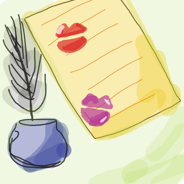 Drawing in The letter by Hyacinth