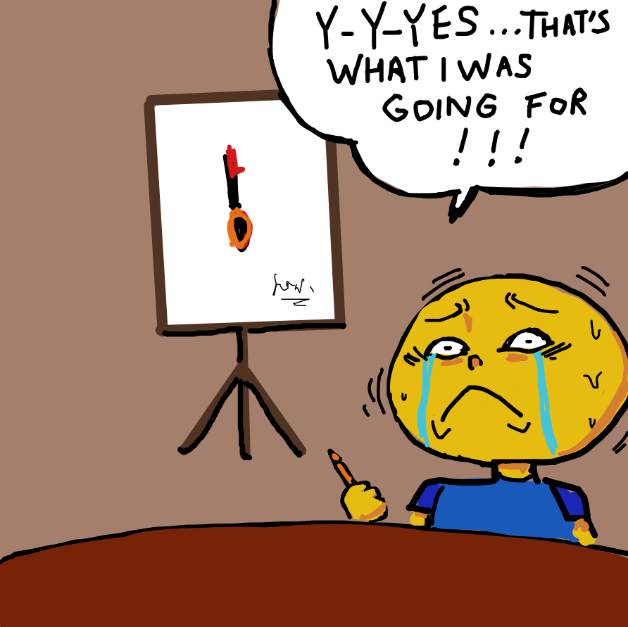 Drawing in Knife me by Villosite