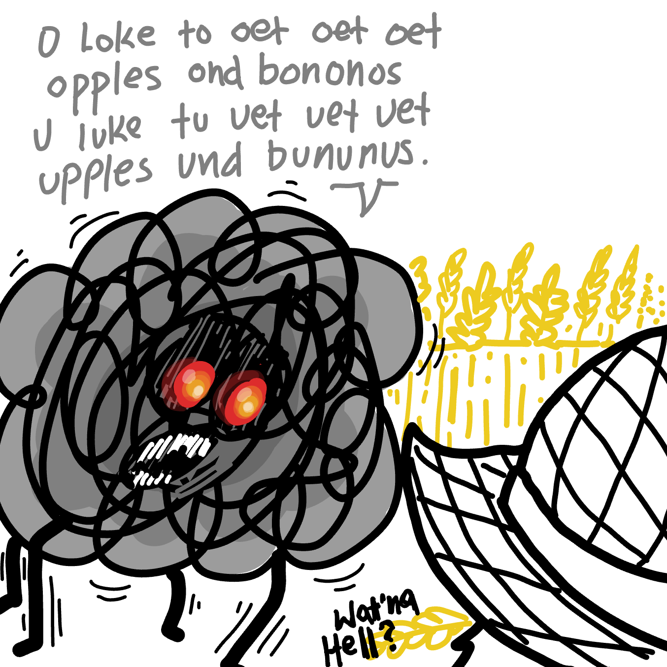 Drawing in THE THING Continued by Wizard Croissant