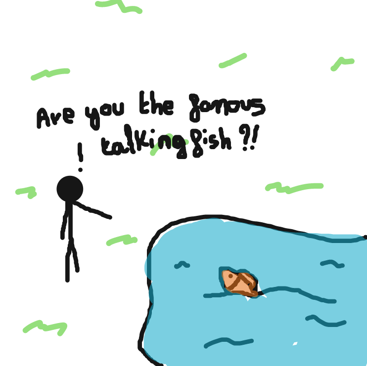 Drawing in Talking fish by Toui