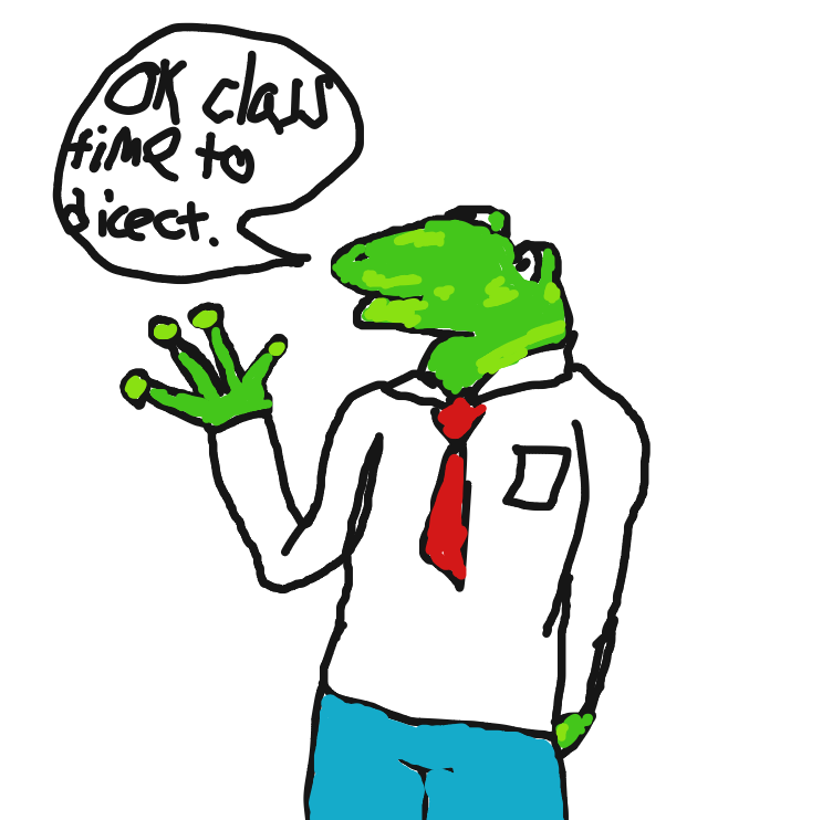 Drawing in frog disection  by Skye cats!