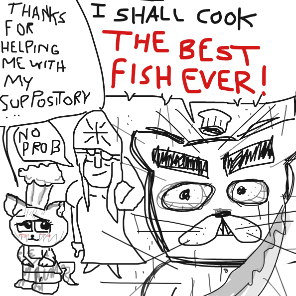 Drawing in Dinner guests 2 by Vytron