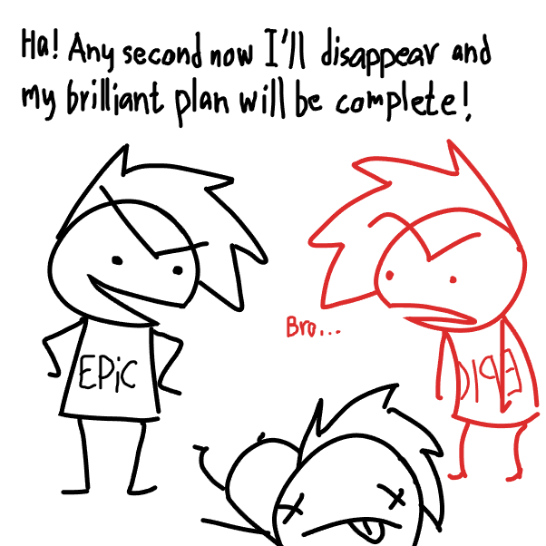 Drawing in Riq's confused adventure (rewritten) by SeanTrunks