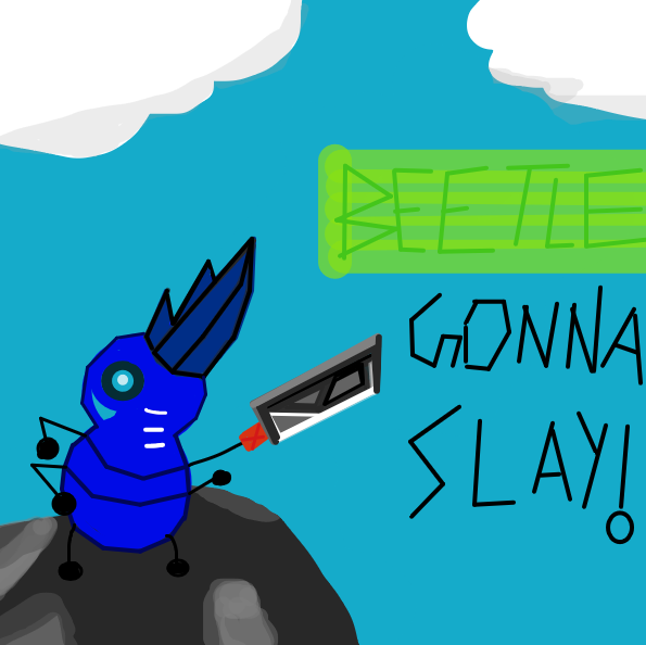 Give this beetle an epic journey. Do what you want! - Online Drawing Game Comic Strip Panel by Freezershadow51
