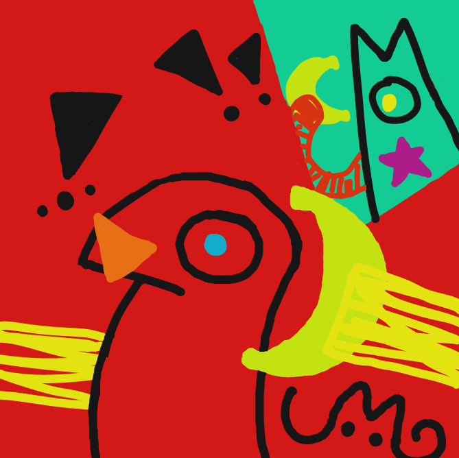 Drawing in Paulie’s Banana rang by Jyke The Person