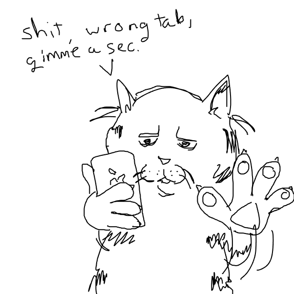 Drawing in Garf by montesquieu