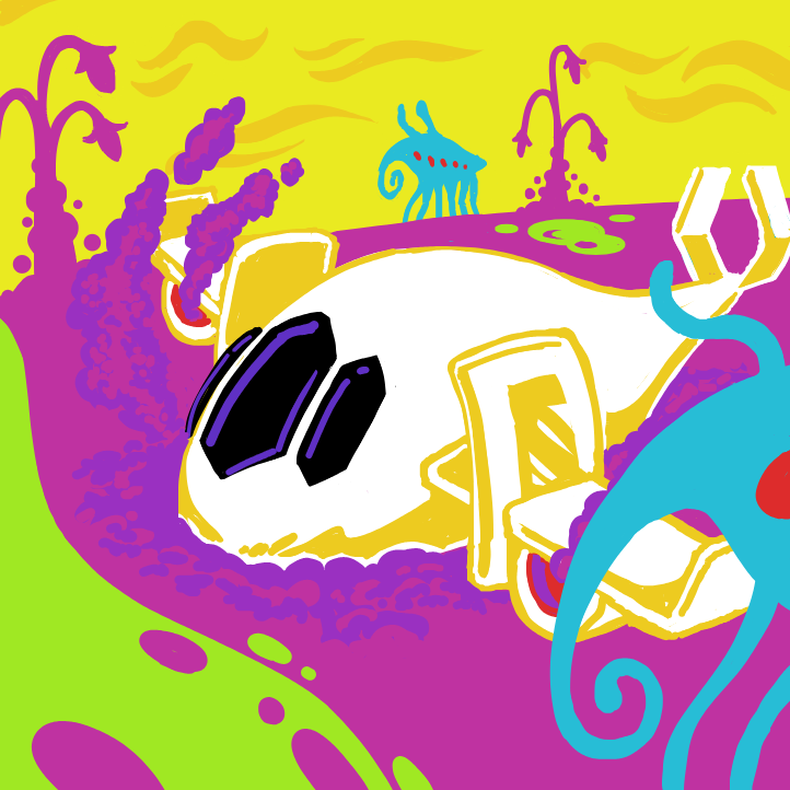 Drawing in Alien by 🔲