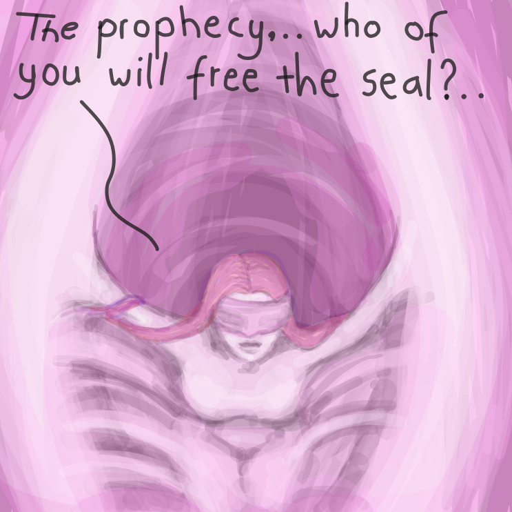 Drawing in Enter The Temple by Delete