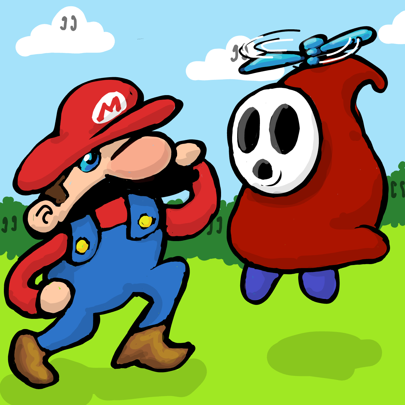 Drawing in D'yeah by Wizard Croissant