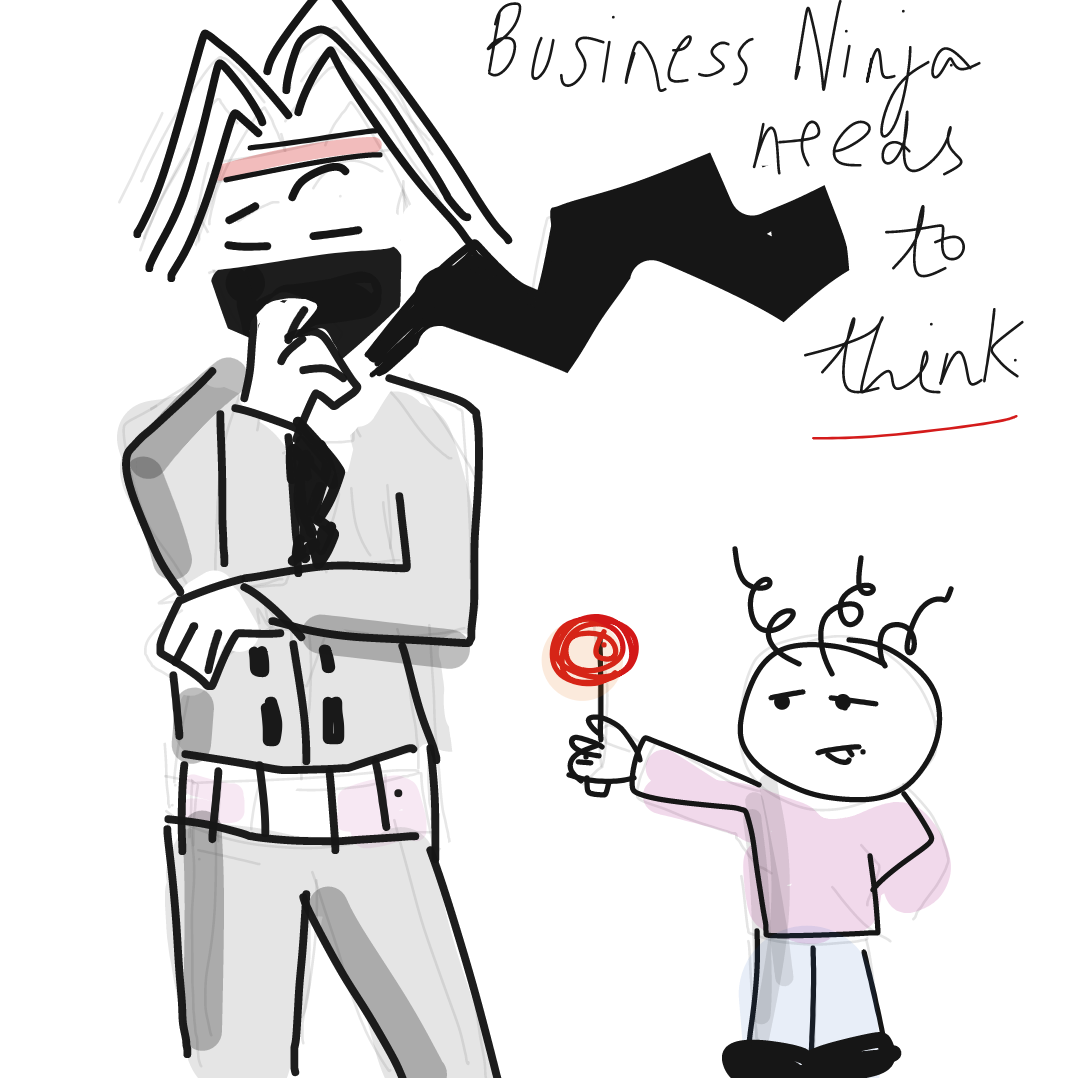 Drawing in Business Ninja by homersimpson89