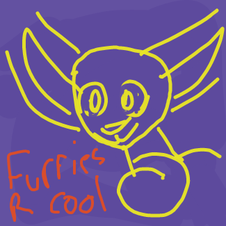 Fox states furries are cool - Online Drawing Game Comic Strip Panel by Sparky Ryan Howard