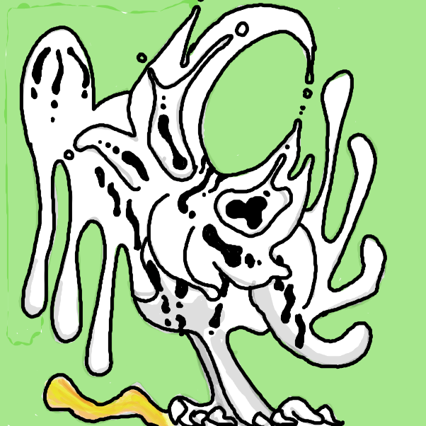 Drawing in the white owl by Sabandija