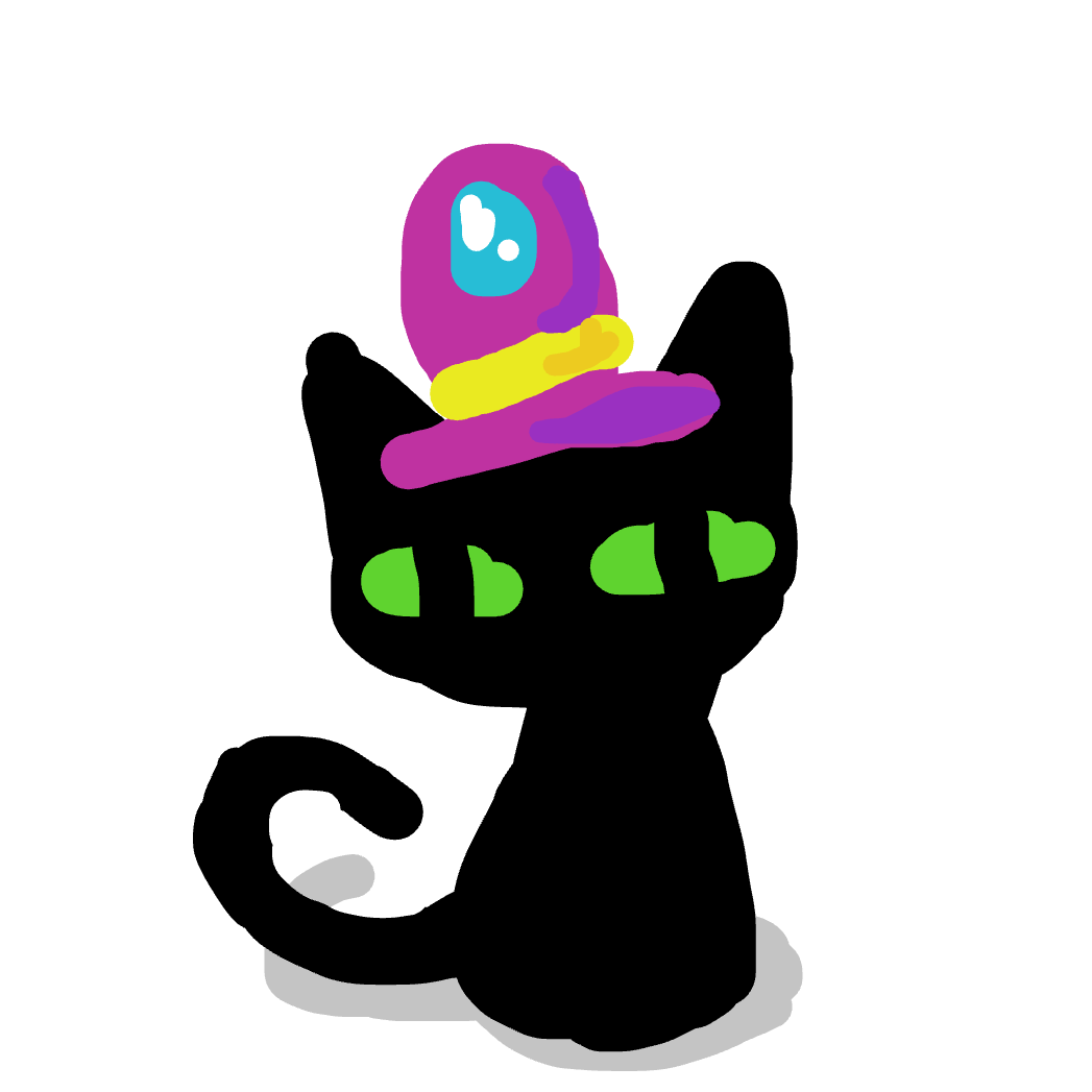 First panel in Hat Cat drawn in our free online drawing game