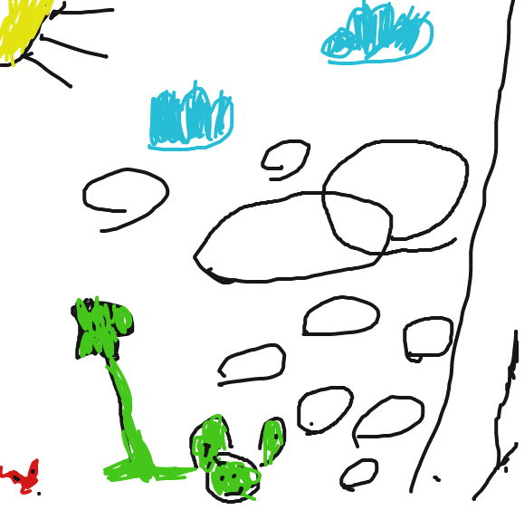 Drawing in frog by Robro