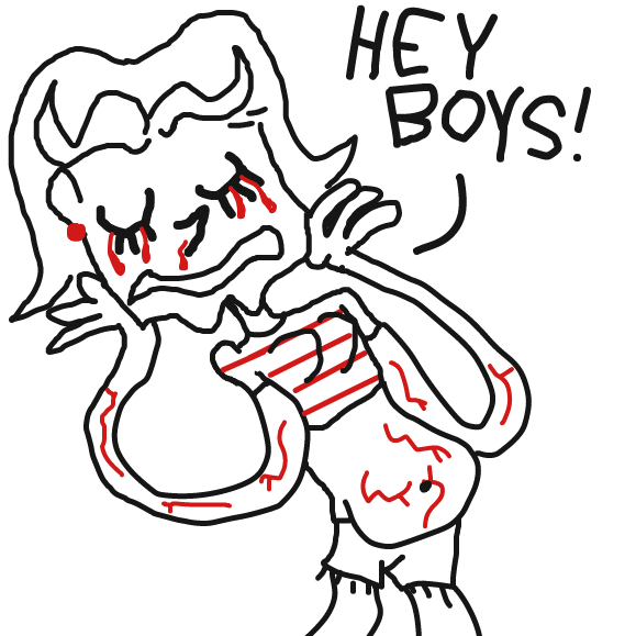 Drawing in sexy gurl by andyboo