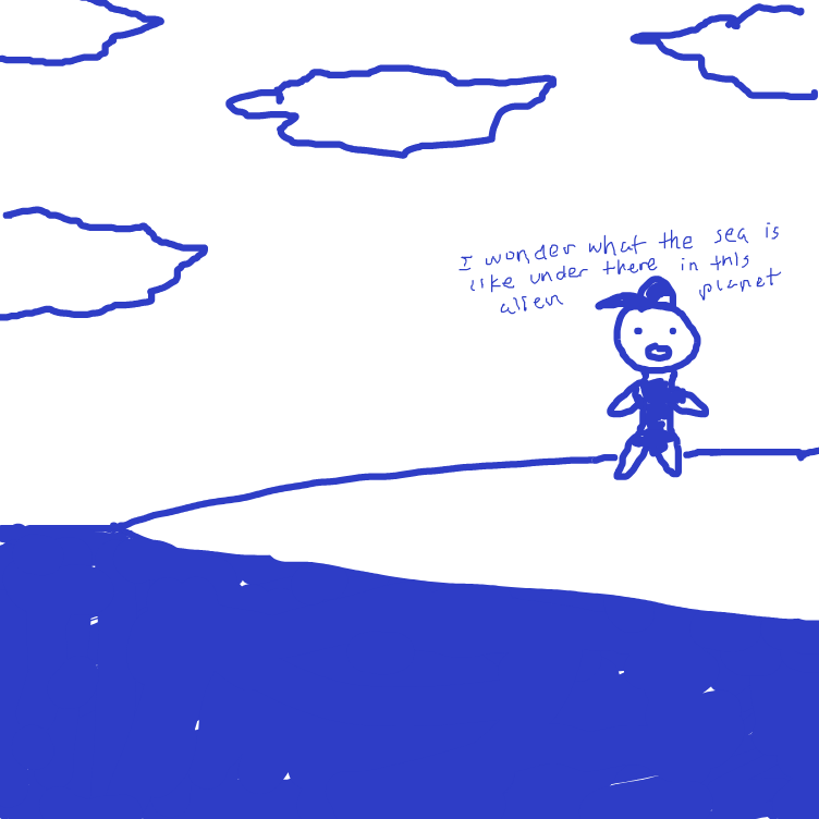 Drawing in Under da sea by nooz