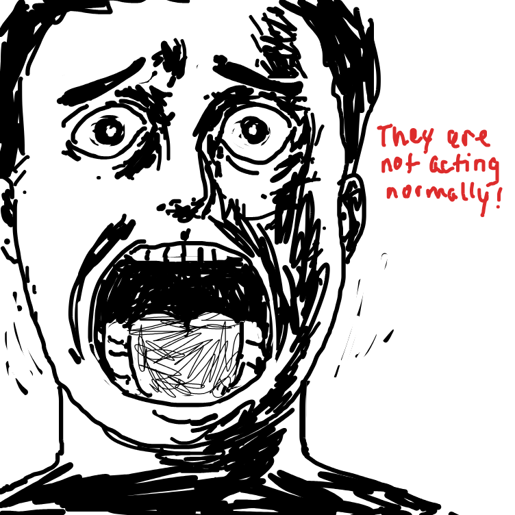 Drawing in DEATH TO PJ by nooz