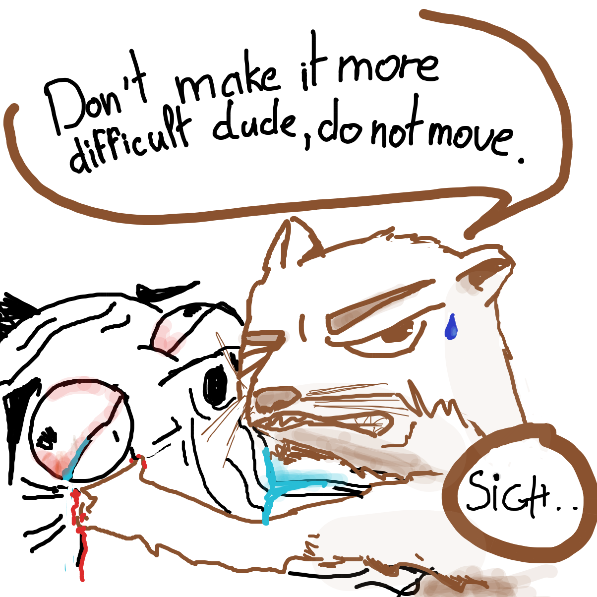 Drawing in Weasel Adventures by l’intrus