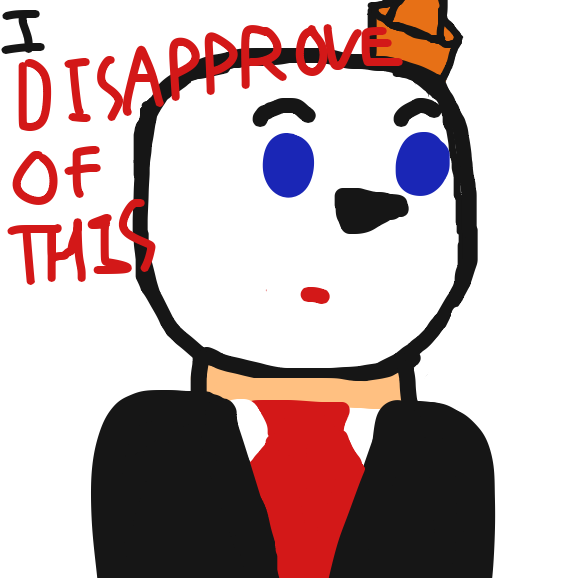 Jack in the Box man disapproves of... - Online Drawing Game Comic Strip Panel by TheYellowMan