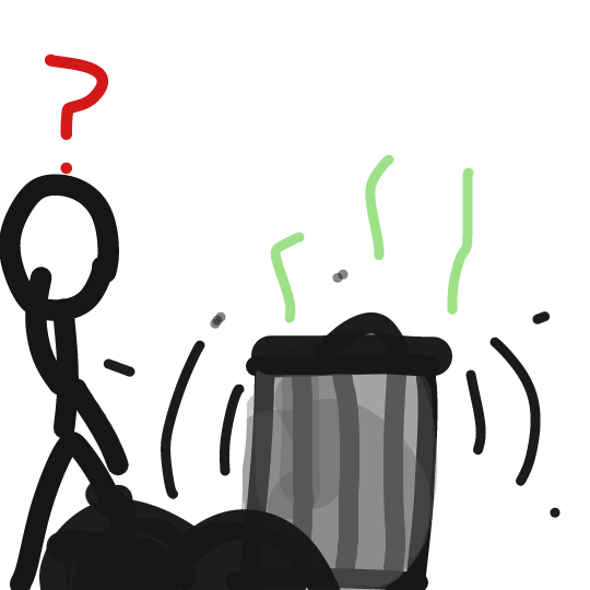 Something finna come out of the trash - Online Drawing Game Comic Strip Panel by Sir_Nathan_The_Needy