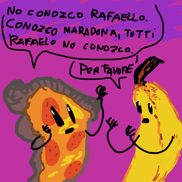 Drawing in Pearls Before Swine- Italian by The Real Peyocay