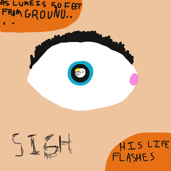 Drawing in Long Neck Luke V: I have no idea what's going on by TheYellowMan