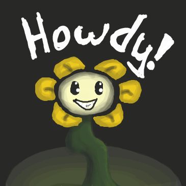 My name is Flowey the flower - Online Drawing Game Comic Strip Panel by Schiggysam